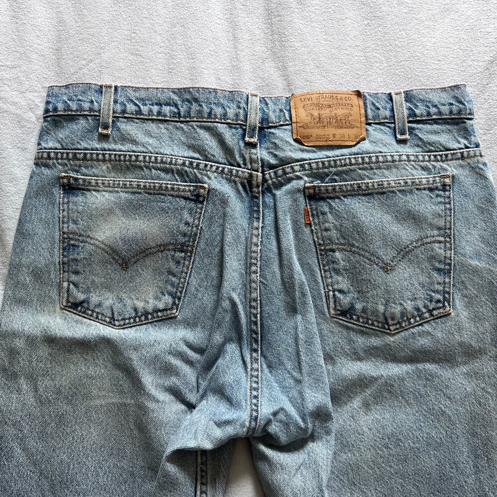 Vintage Levi’s 505 Orange Tab Straight Leg Jeans 38x30 - Picture 3 of 7